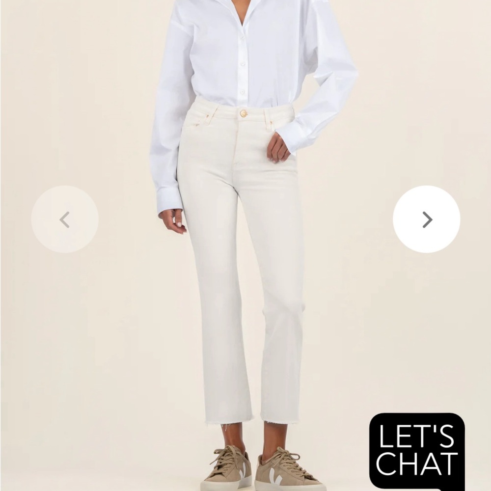 Cream Kut From the Kloth Cropped Jeans